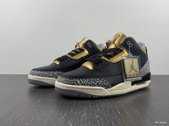 Gold 3 Black Jordan Air CK9246-067 WMNS 0731